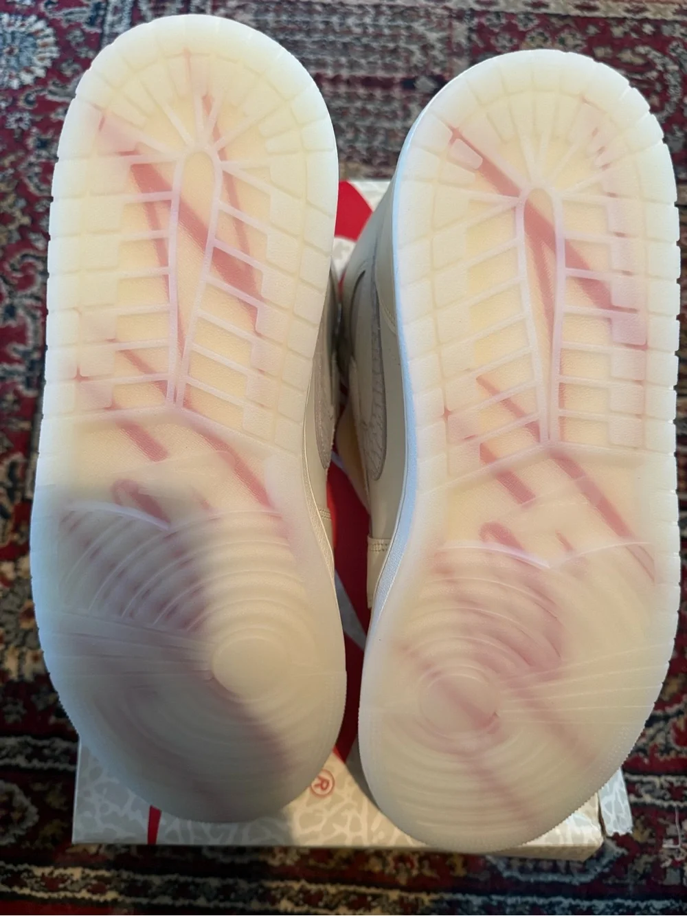 Jordan 1 Retro High OG Sail University Red — Cream with Light Gray Swoosh